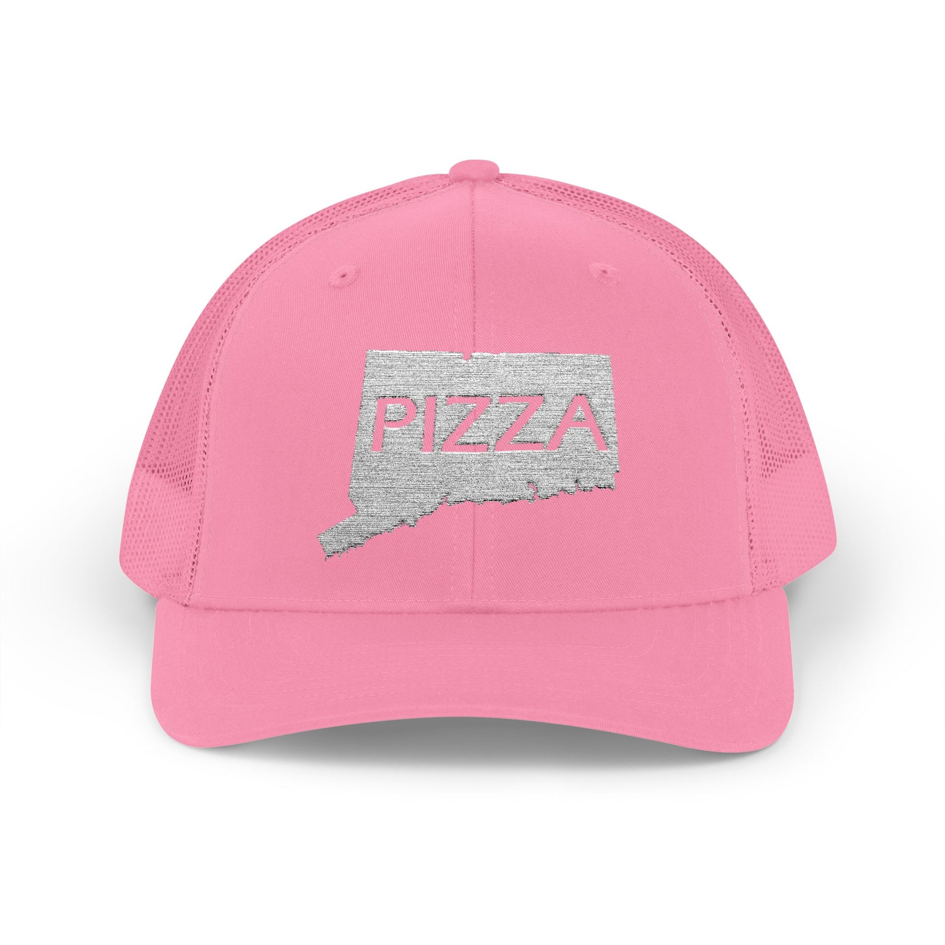 Connecticut Pizza State Snapback Trucker Cap, Hat for Pizza Lovers, Adjustable Baseball Cap, Foodie Gift, State Pride Clothing