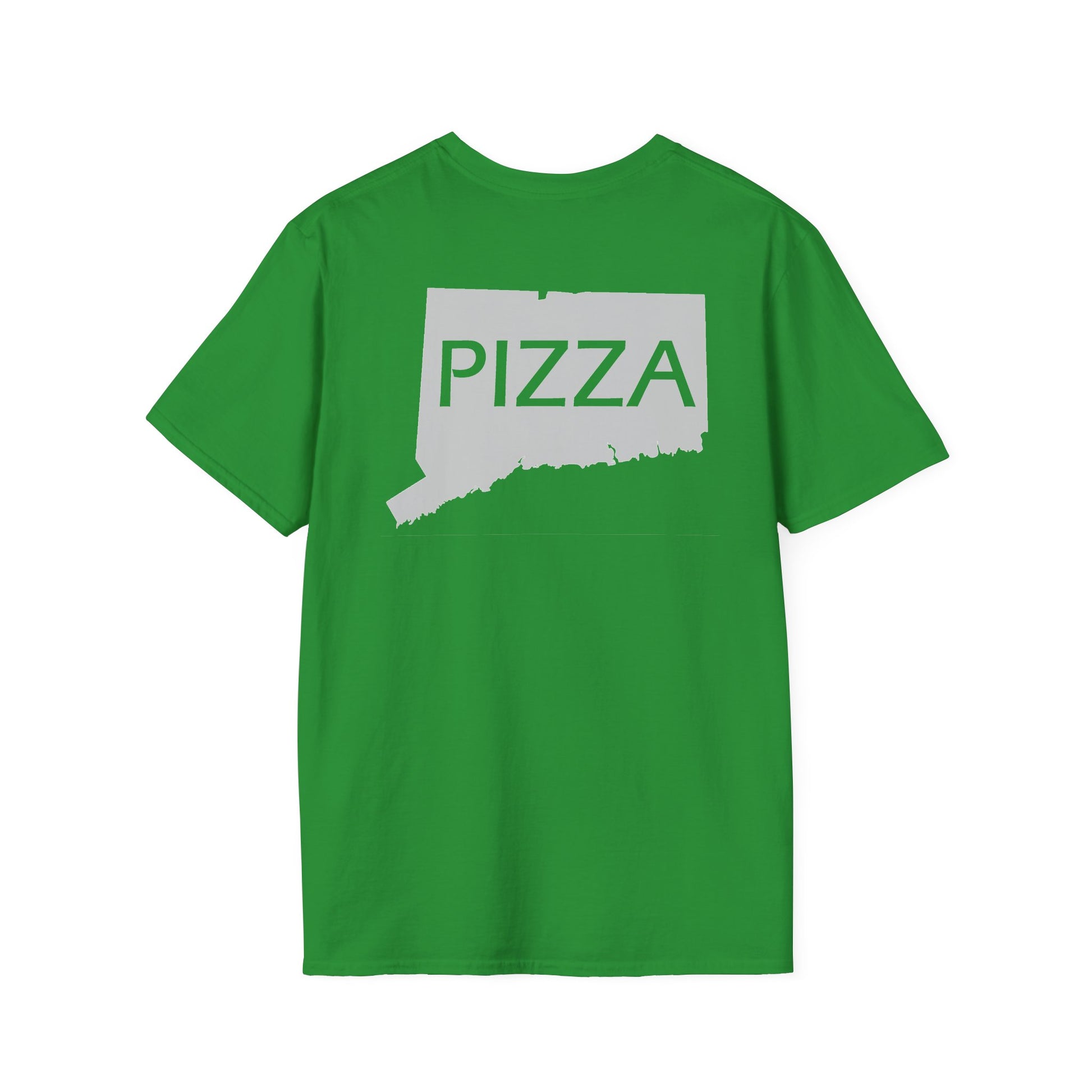 Connecticut Pizza State Unisex Softstyle T-Shirt, Foodie Tee, Pizza Lover Gift, CT Pride Shirt, Pizza Party Apparel