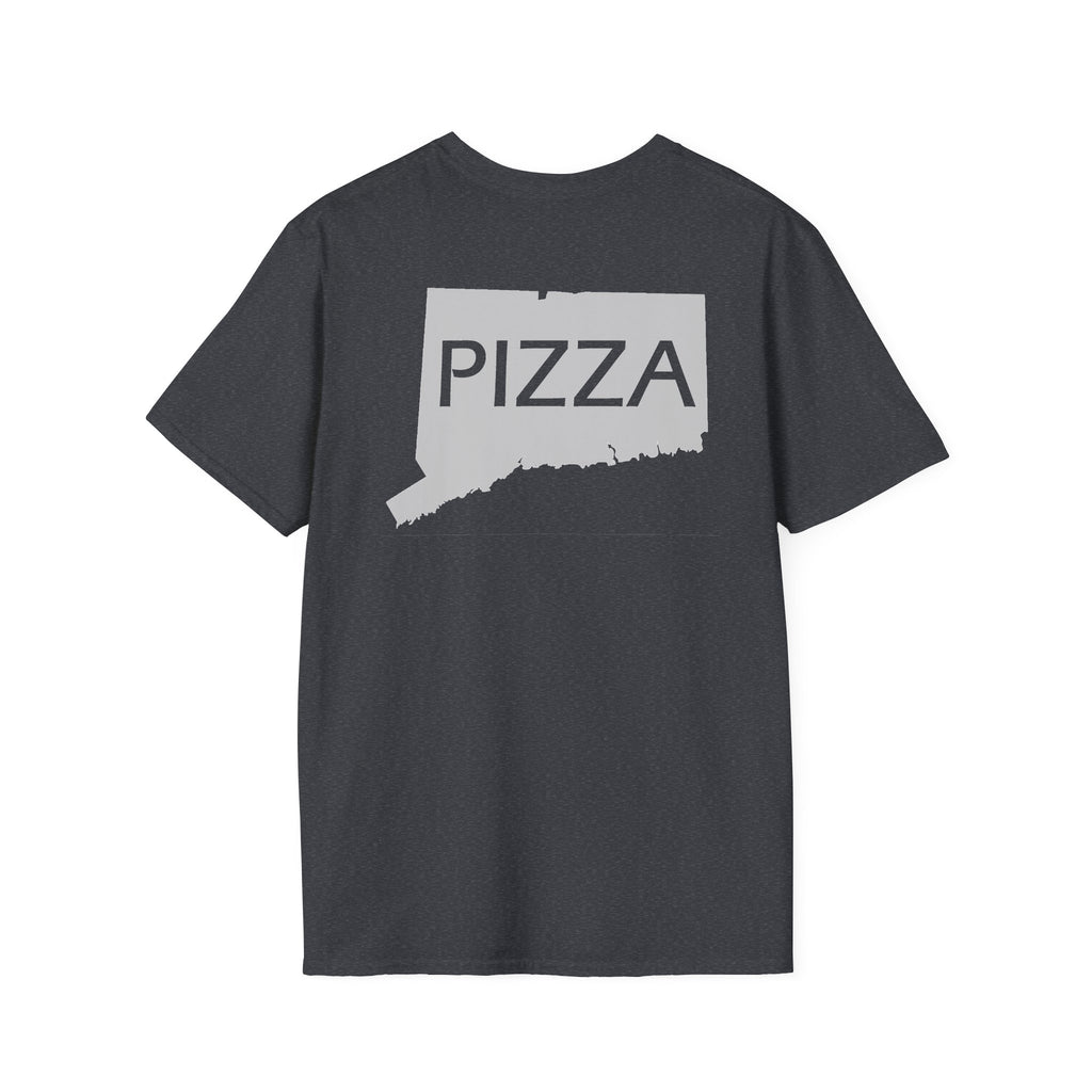 Connecticut Pizza State Unisex Softstyle T-Shirt, Foodie Tee, Pizza Lover Gift, CT Pride Shirt, Pizza Party Apparel