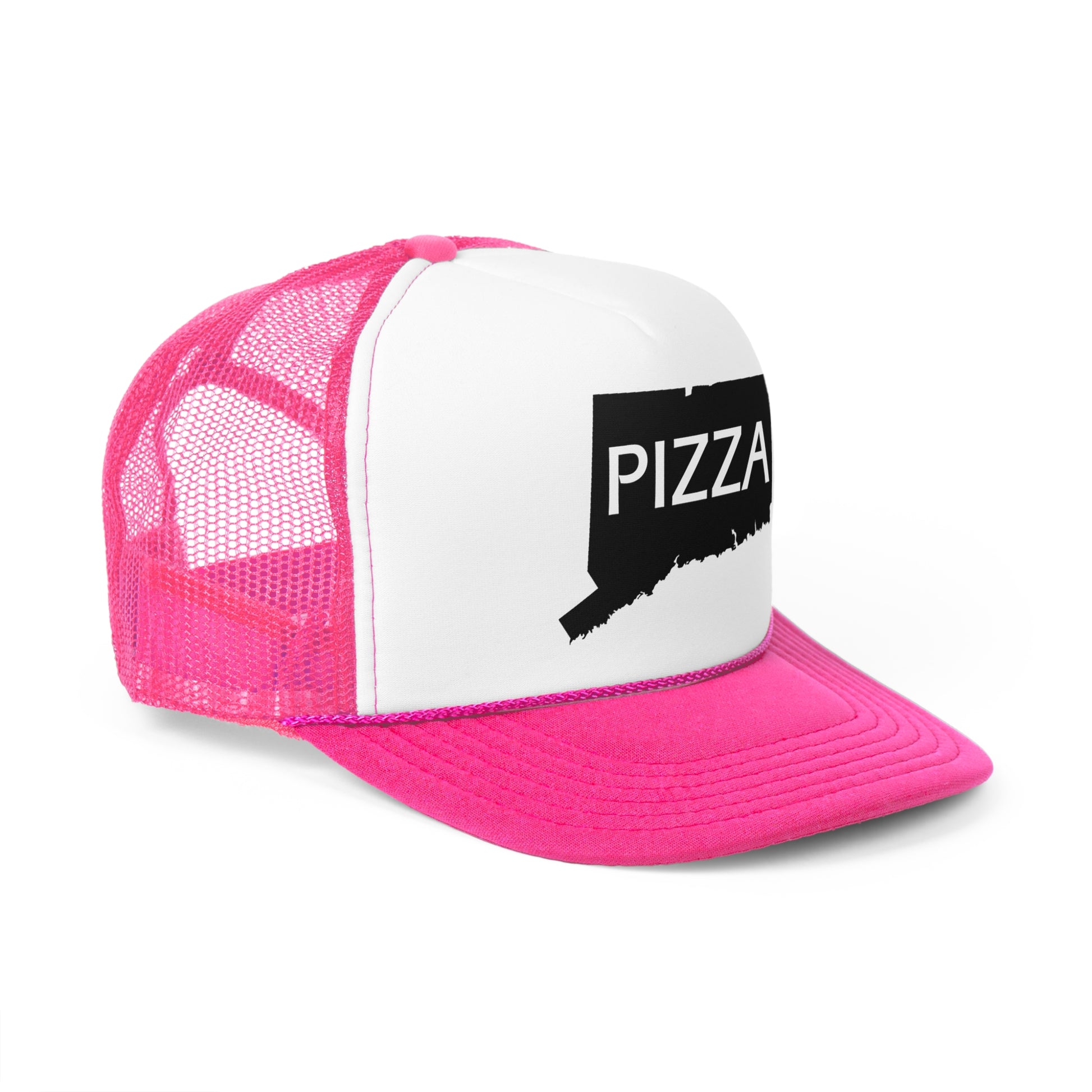 Connecticut Pizza State Trucker Caps - Pizza Lover Hat, CT Foodie Gift, Pizza Party Cap, State Pride Baseball Cap, Food Truck Accessories