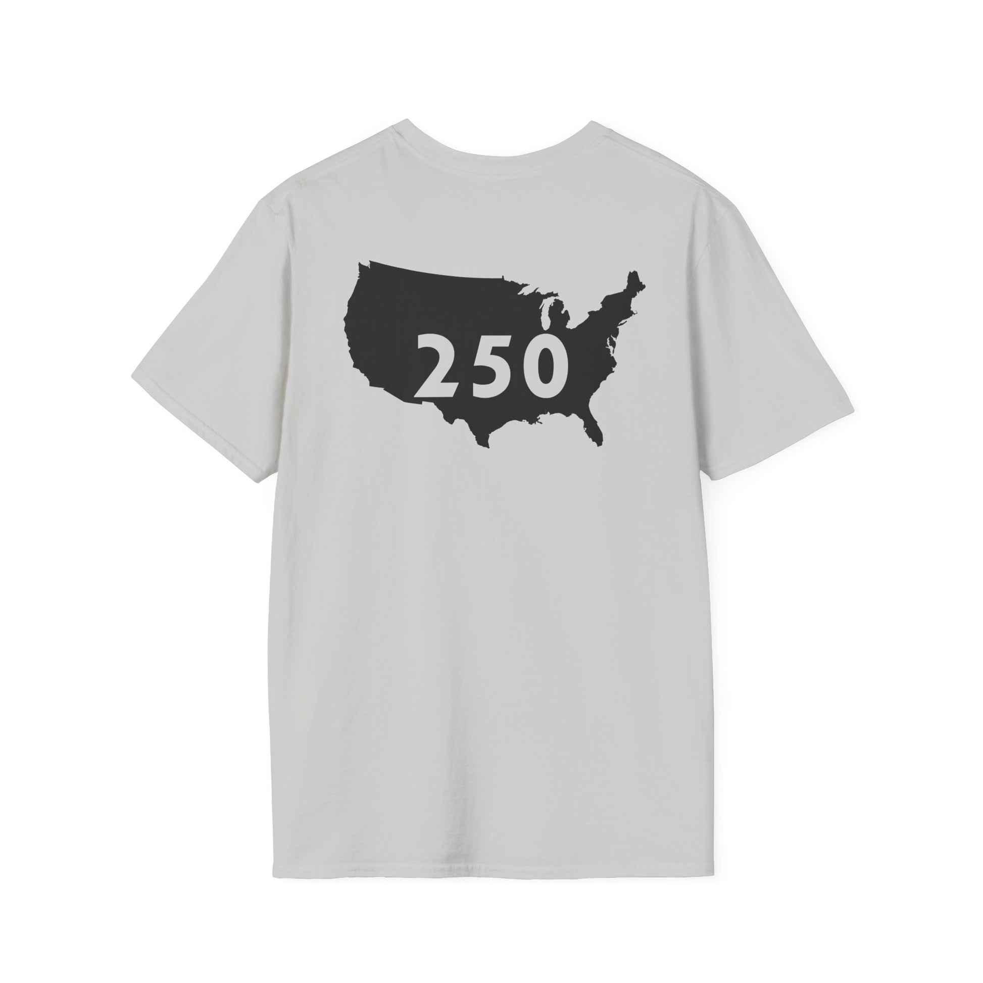 250 Year USA Unisex Softstyle T-Shirt, Patriotic Fourth of July Tee, American History Shirt, Independence Day Top, Retro