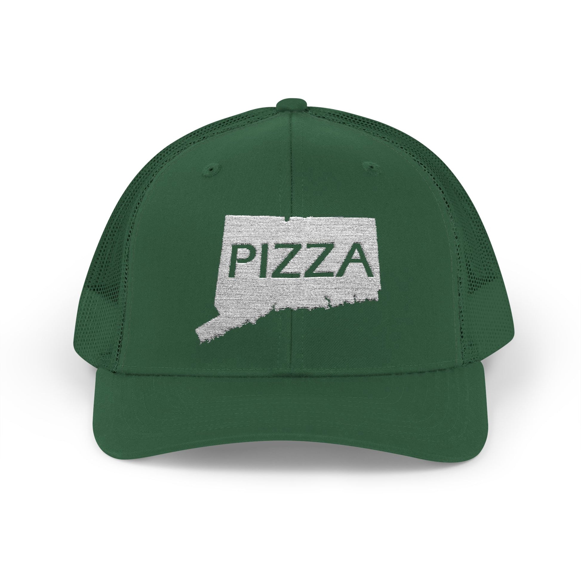 Connecticut Pizza State Snapback Trucker Cap, Hat for Pizza Lovers, Adjustable Baseball Cap, Foodie Gift, State Pride Clothing