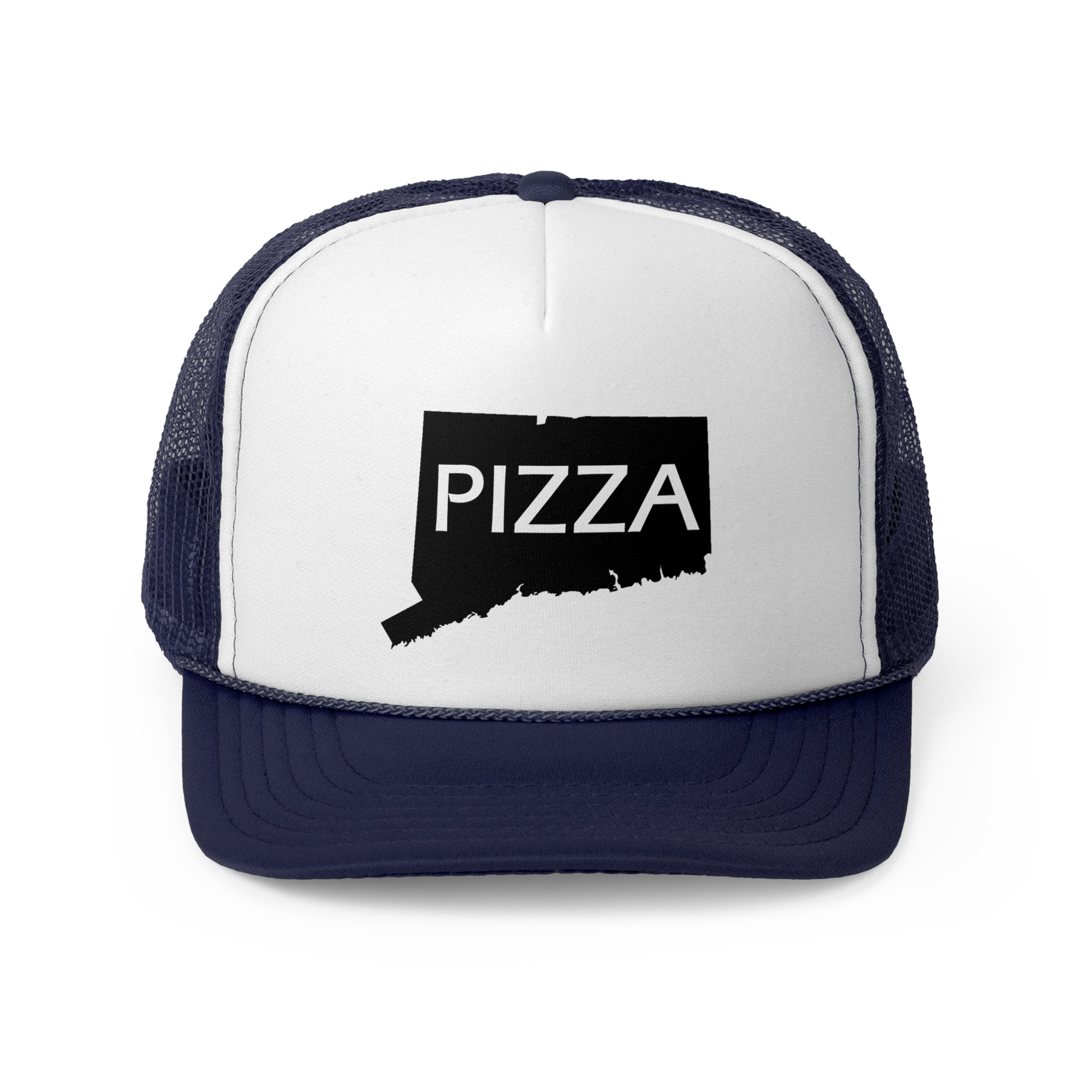 Connecticut Pizza State Trucker Caps - Pizza Lover Hat, CT Foodie Gift, Pizza Party Cap, State Pride Baseball Cap, Food Truck Accessories