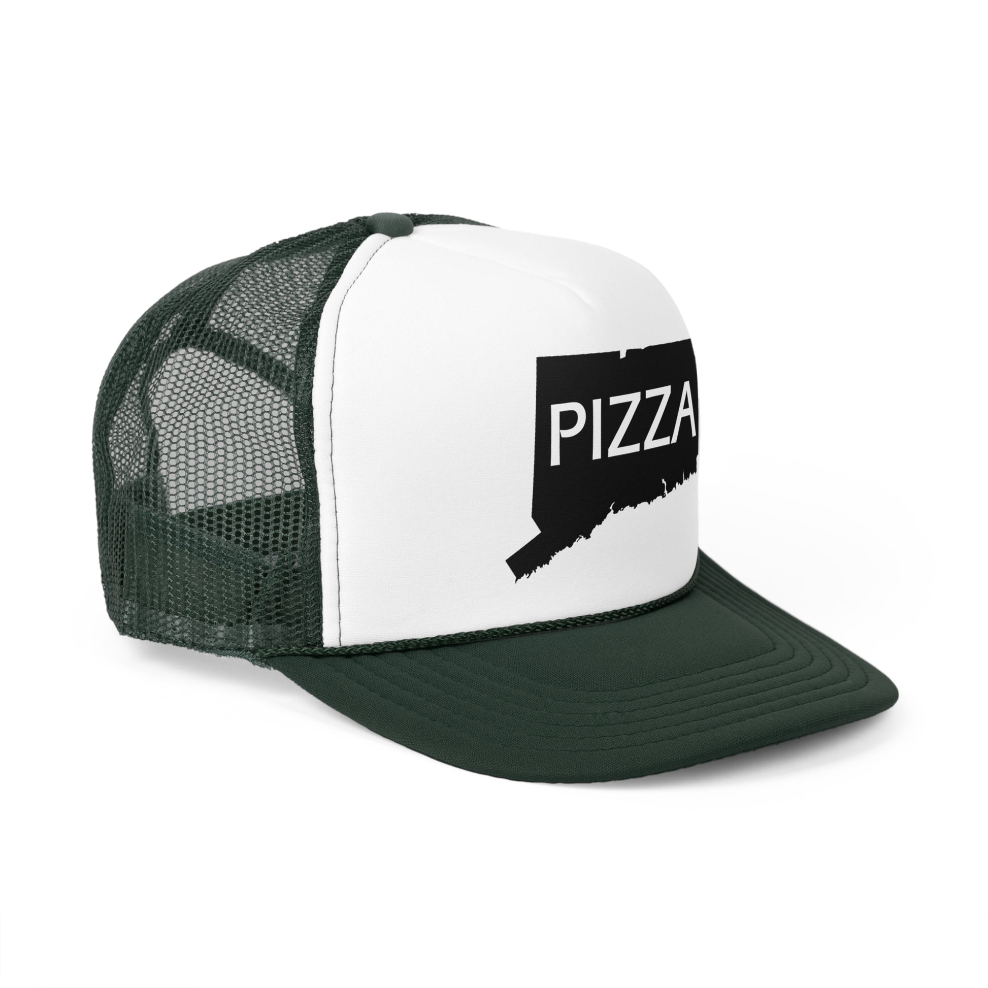 Connecticut Pizza State Trucker Caps - Pizza Lover Hat, CT Foodie Gift, Pizza Party Cap, State Pride Baseball Cap, Food Truck Accessories