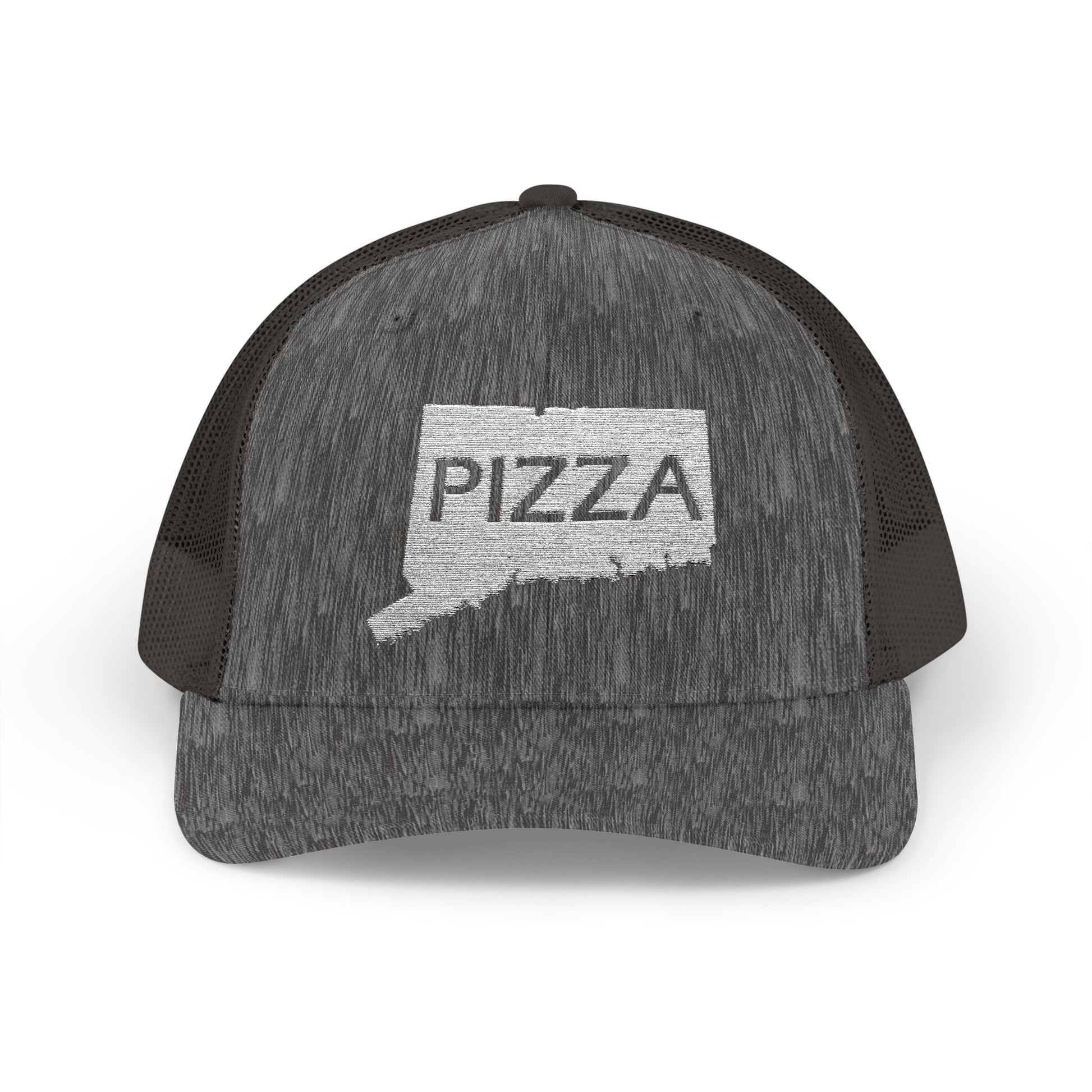 Connecticut Pizza State Snapback Trucker Cap, Hat for Pizza Lovers, Adjustable Baseball Cap, Foodie Gift, State Pride Clothing
