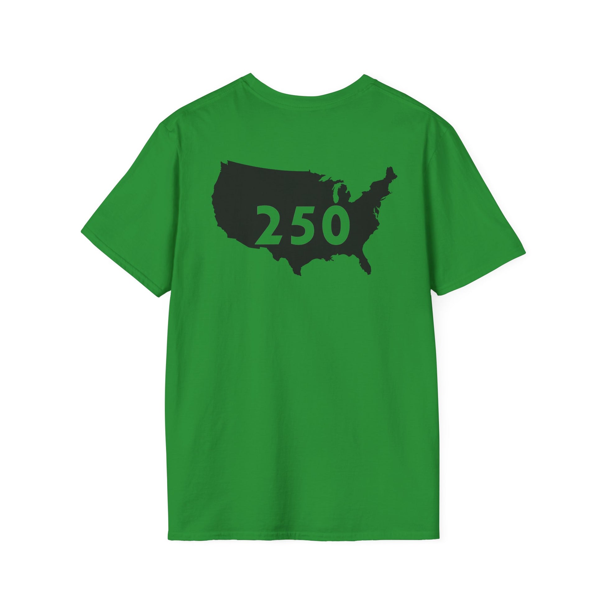 250 Year USA Unisex Softstyle T-Shirt, Patriotic Fourth of July Tee, American History Shirt, Independence Day Top, Retro