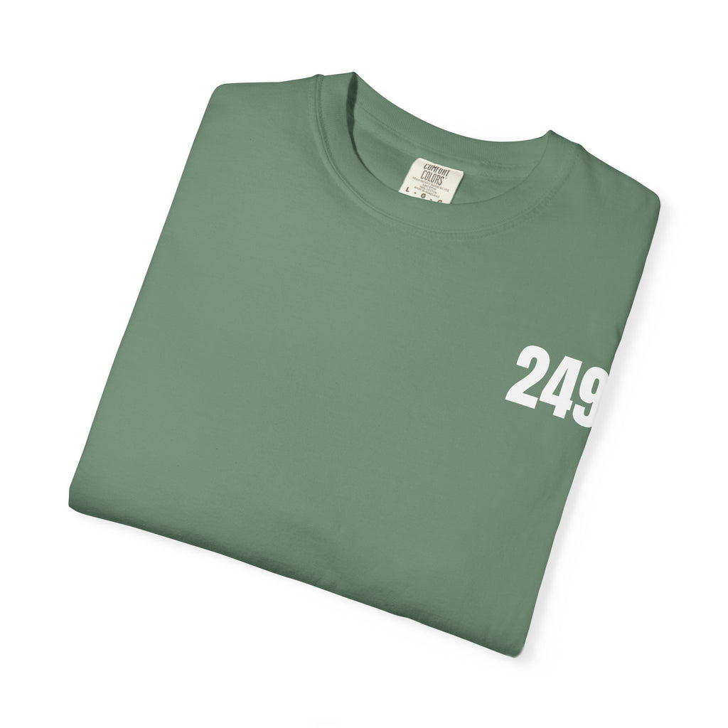 USA 249 Year Unisex Garment-Dyed T-shirt, Patriotic Tee, America Birthday Shirt, Red White Blue, Independence Day Top