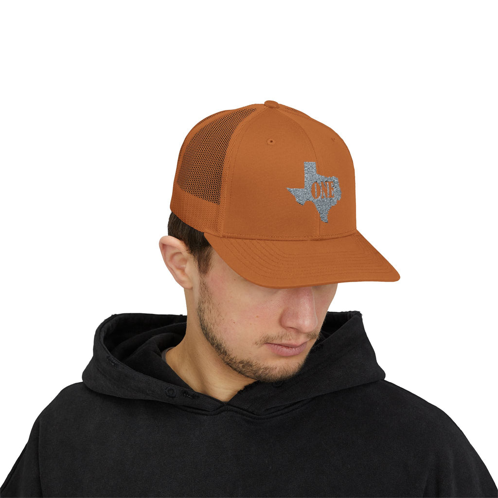 Texas ONE Snapback Trucker Cap, Texas State Hat, Texas Snapback Cap, Snapback Trucker Hat, Texas Accessories