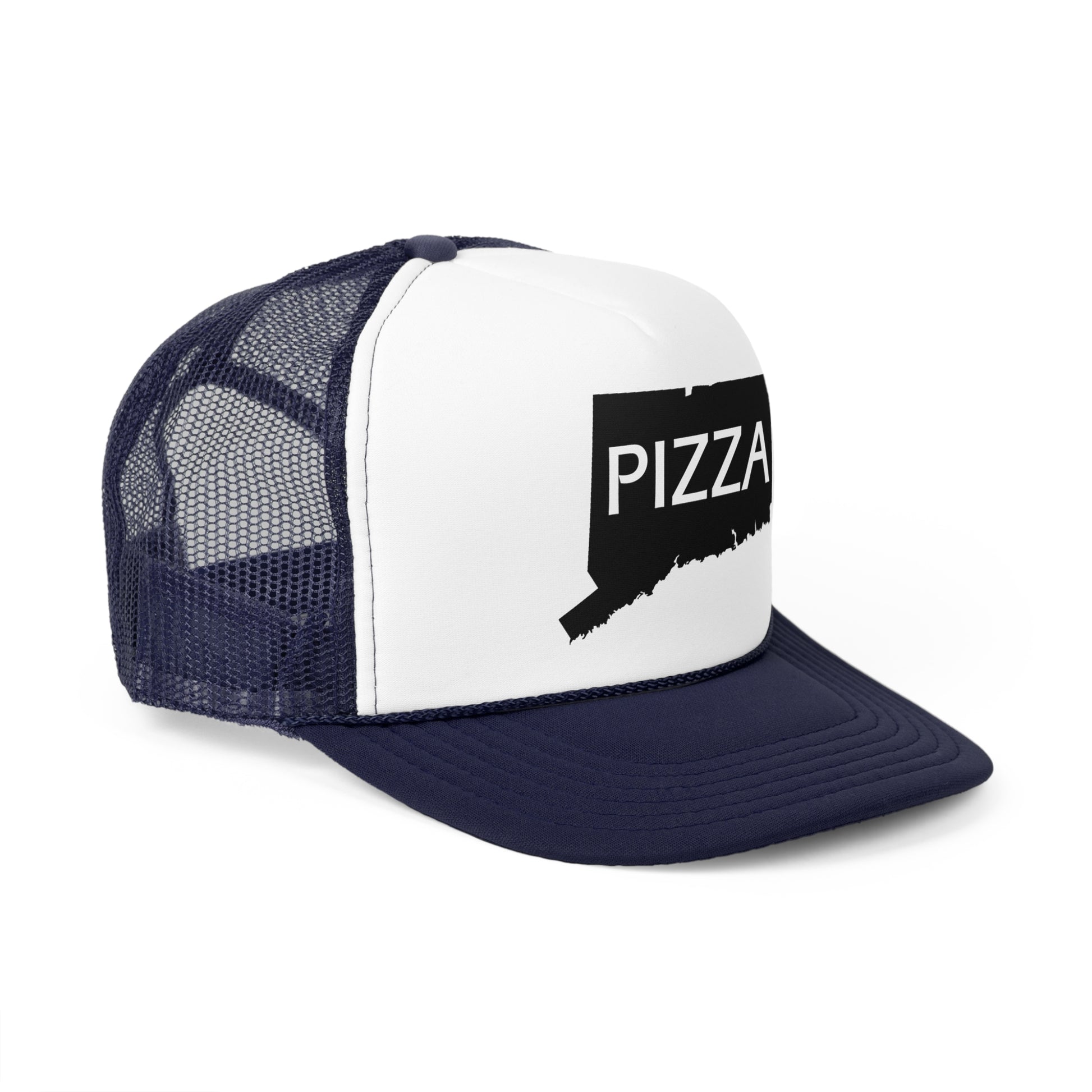 Connecticut Pizza State Trucker Caps - Pizza Lover Hat, CT Foodie Gift, Pizza Party Cap, State Pride Baseball Cap, Food Truck Accessories