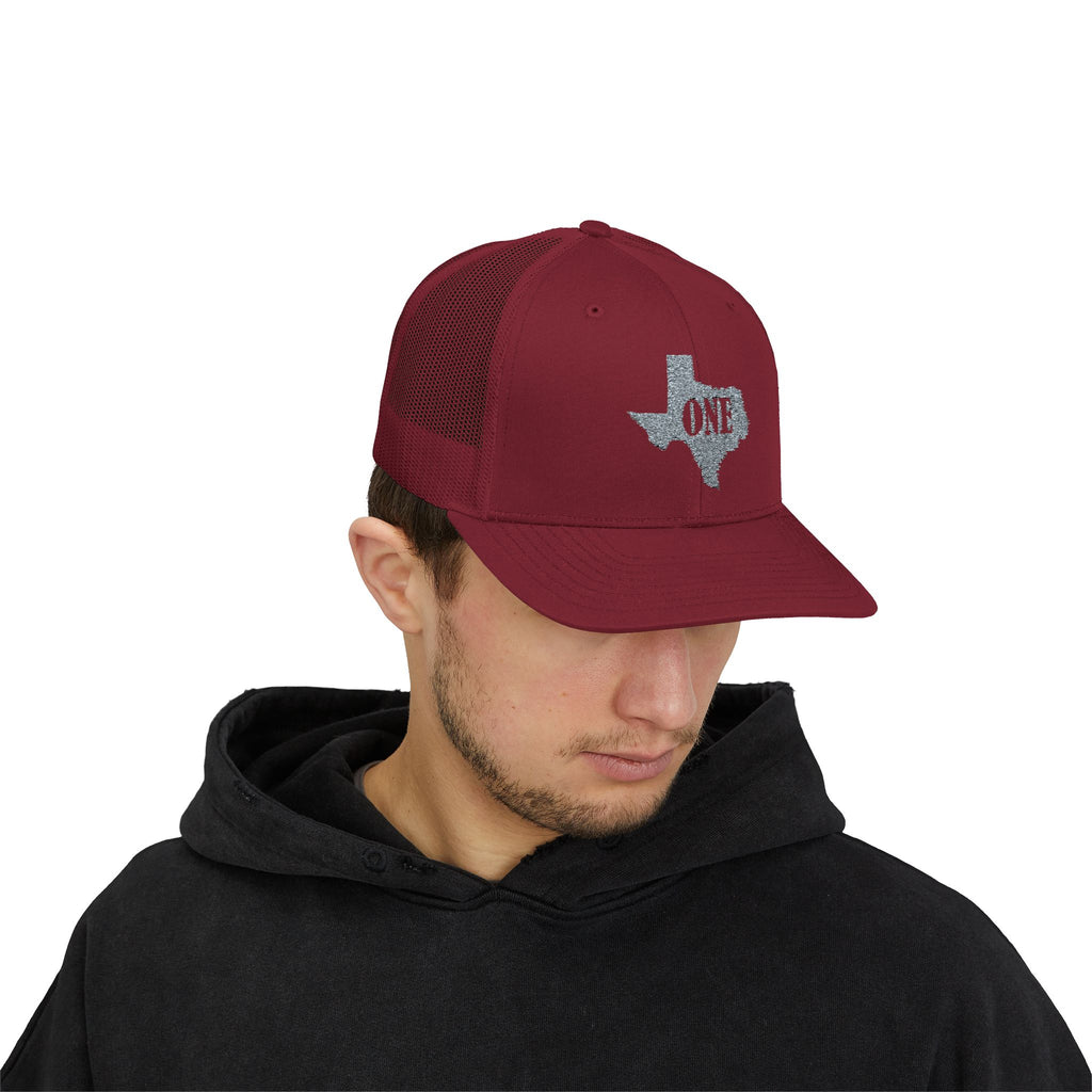 Texas ONE Snapback Trucker Cap, Texas State Hat, Texas Snapback Cap, Snapback Trucker Hat, Texas Accessories