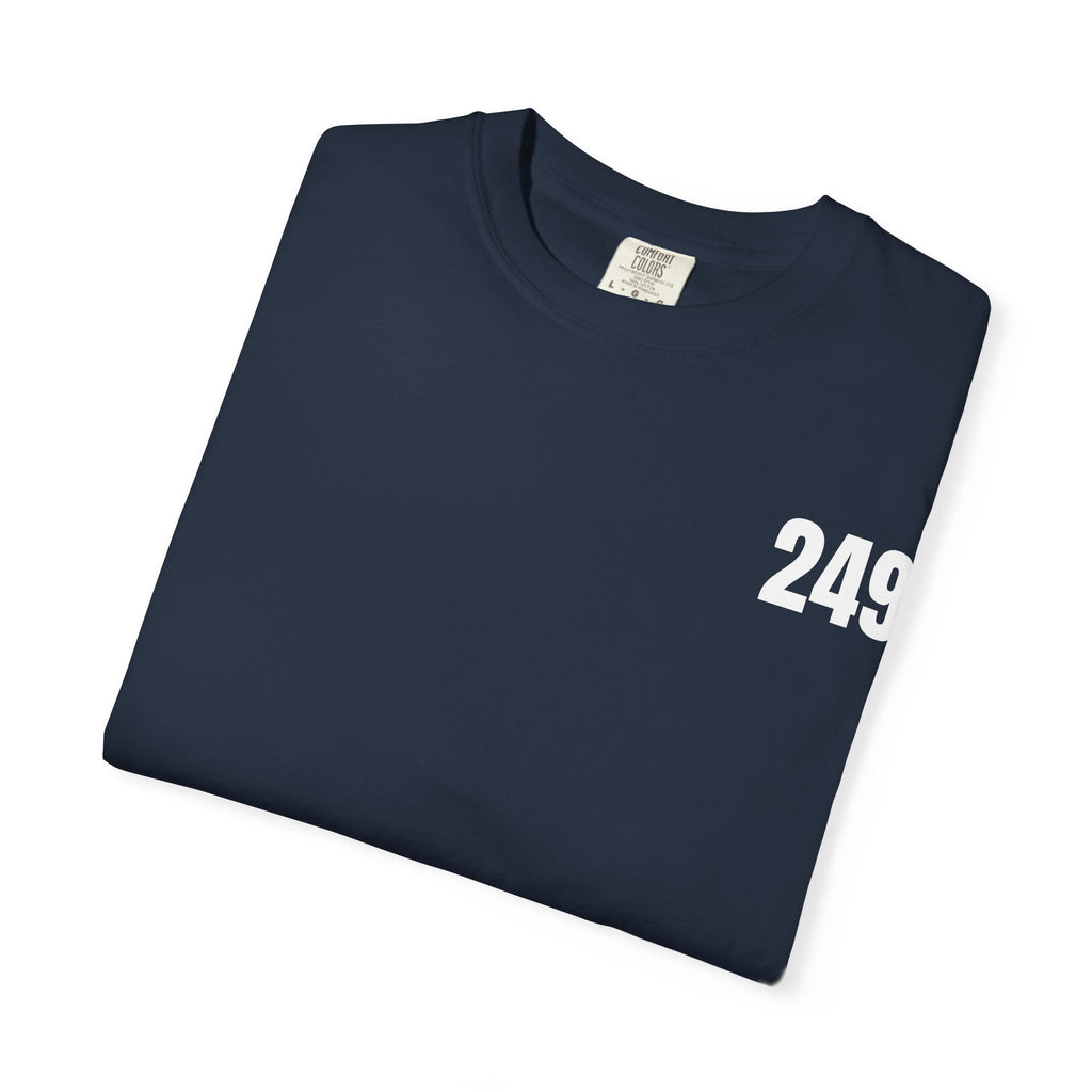 USA 249 Year Unisex Garment-Dyed T-shirt, Patriotic Tee, America Birthday Shirt, Red White Blue, Independence Day Top