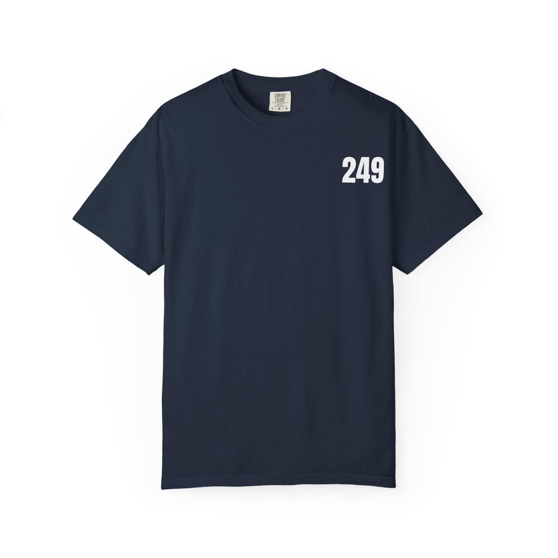 USA 249 Year Unisex Garment-Dyed T-shirt, Patriotic Tee, America Birthday Shirt, Red White Blue, Independence Day Top