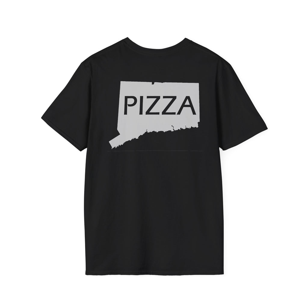 Connecticut Pizza State Unisex Softstyle T-Shirt, Foodie Tee, Pizza Lover Gift, CT Pride Shirt, Pizza Party Apparel