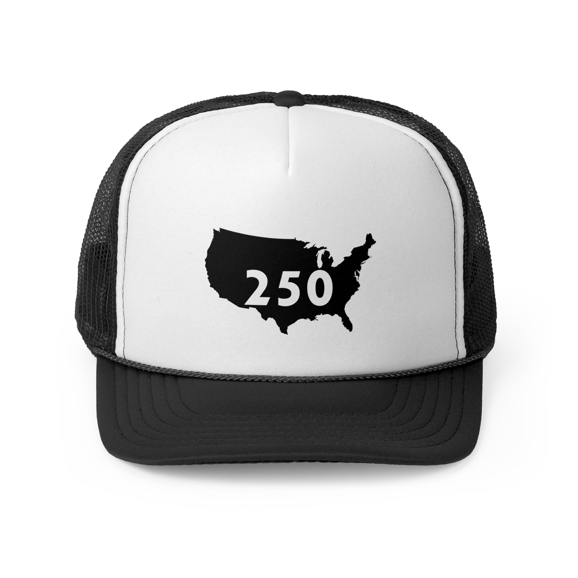 USA 250 Trucker Cap | Vintage Outdoor Hat, Gift for Road Trips, Casual Wear, Summer Fashion, Adventure Gear