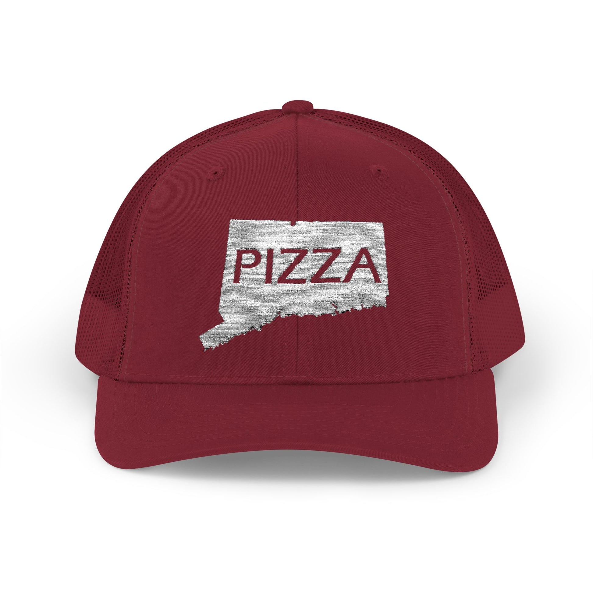 Connecticut Pizza State Snapback Trucker Cap, Hat for Pizza Lovers, Adjustable Baseball Cap, Foodie Gift, State Pride Clothing