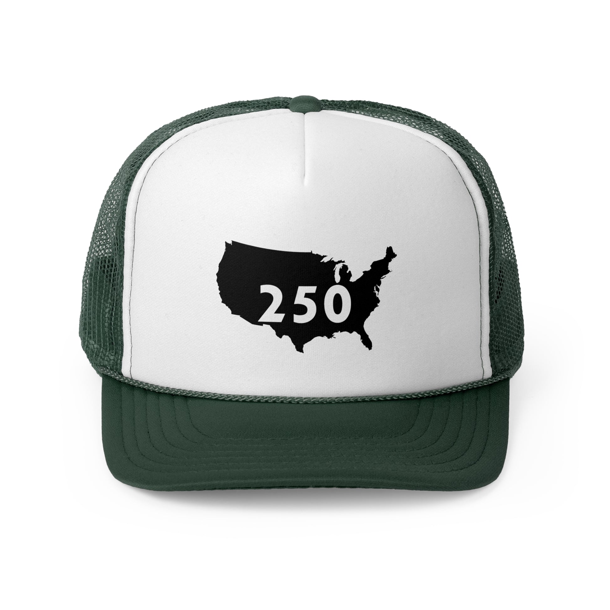 USA 250 Trucker Cap | Vintage Outdoor Hat, Gift for Road Trips, Casual Wear, Summer Fashion, Adventure Gear